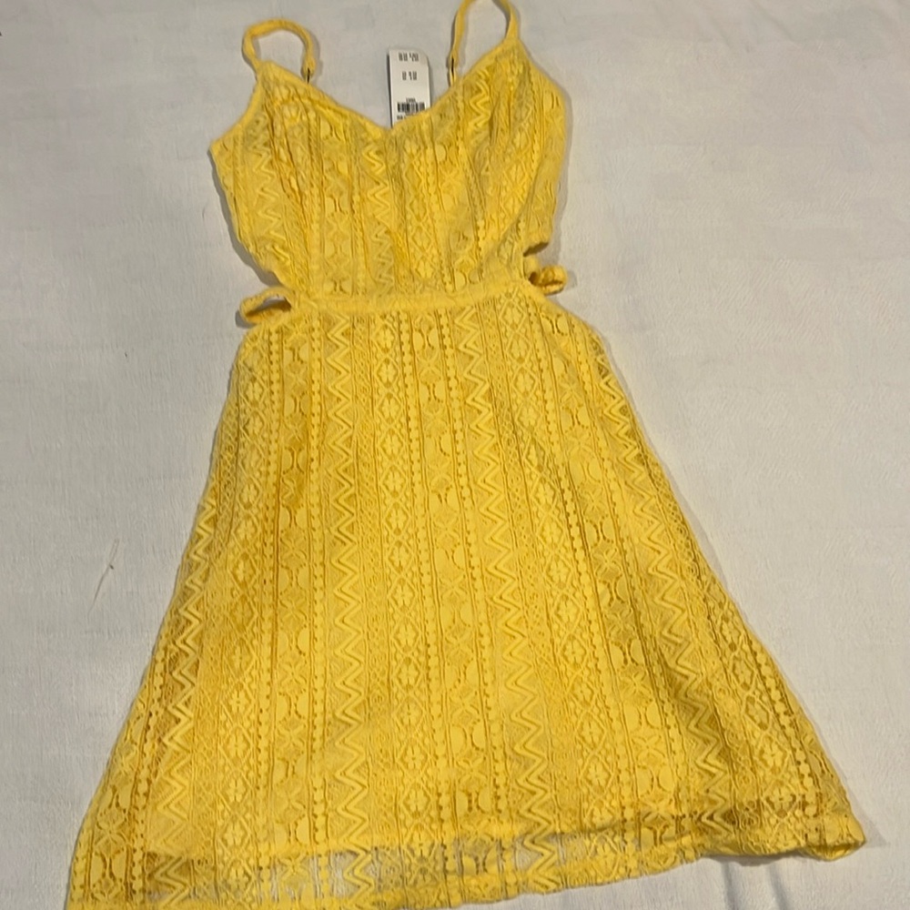 NWT Hollister yellow sun ☀️ dress
